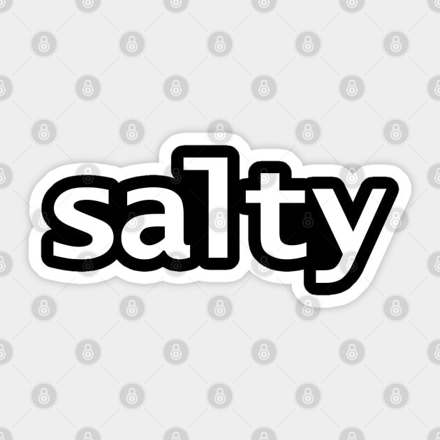 Salty Minimal Food Typography White Text Sticker by ellenhenryart